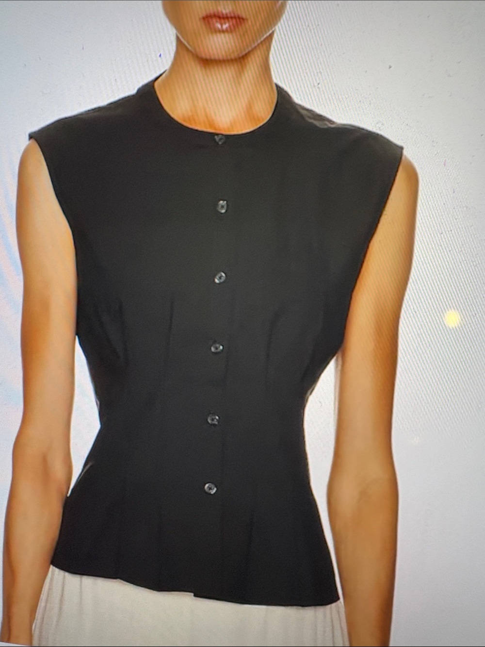 Jenni Kayne Black Sleeveless Top XXL
